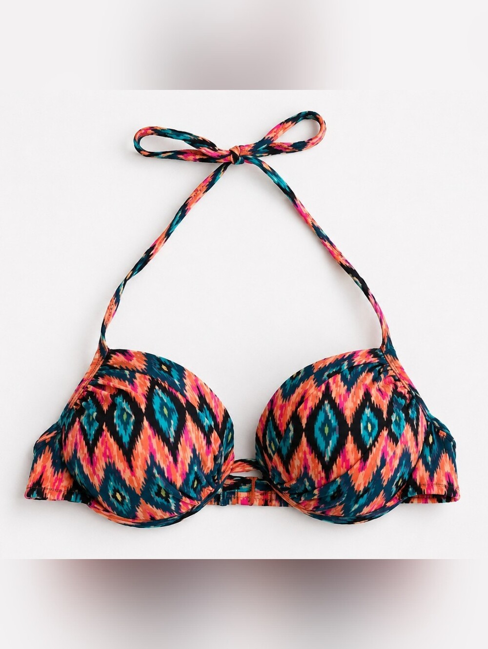 Shade & Shore Ikat Diamond Padded Bikini Top